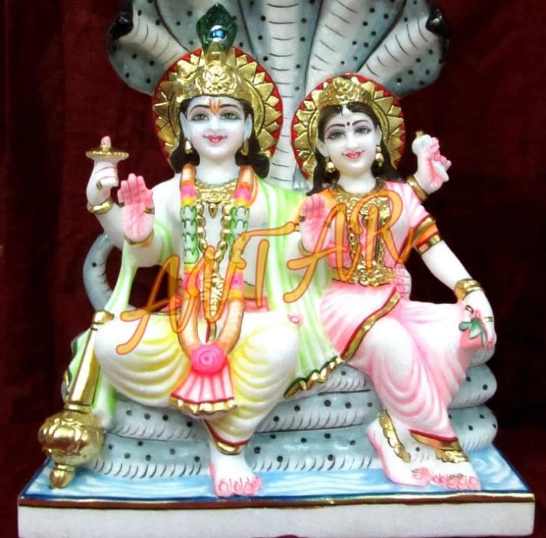 Marble Laxminarayan  Shyesh Moorti